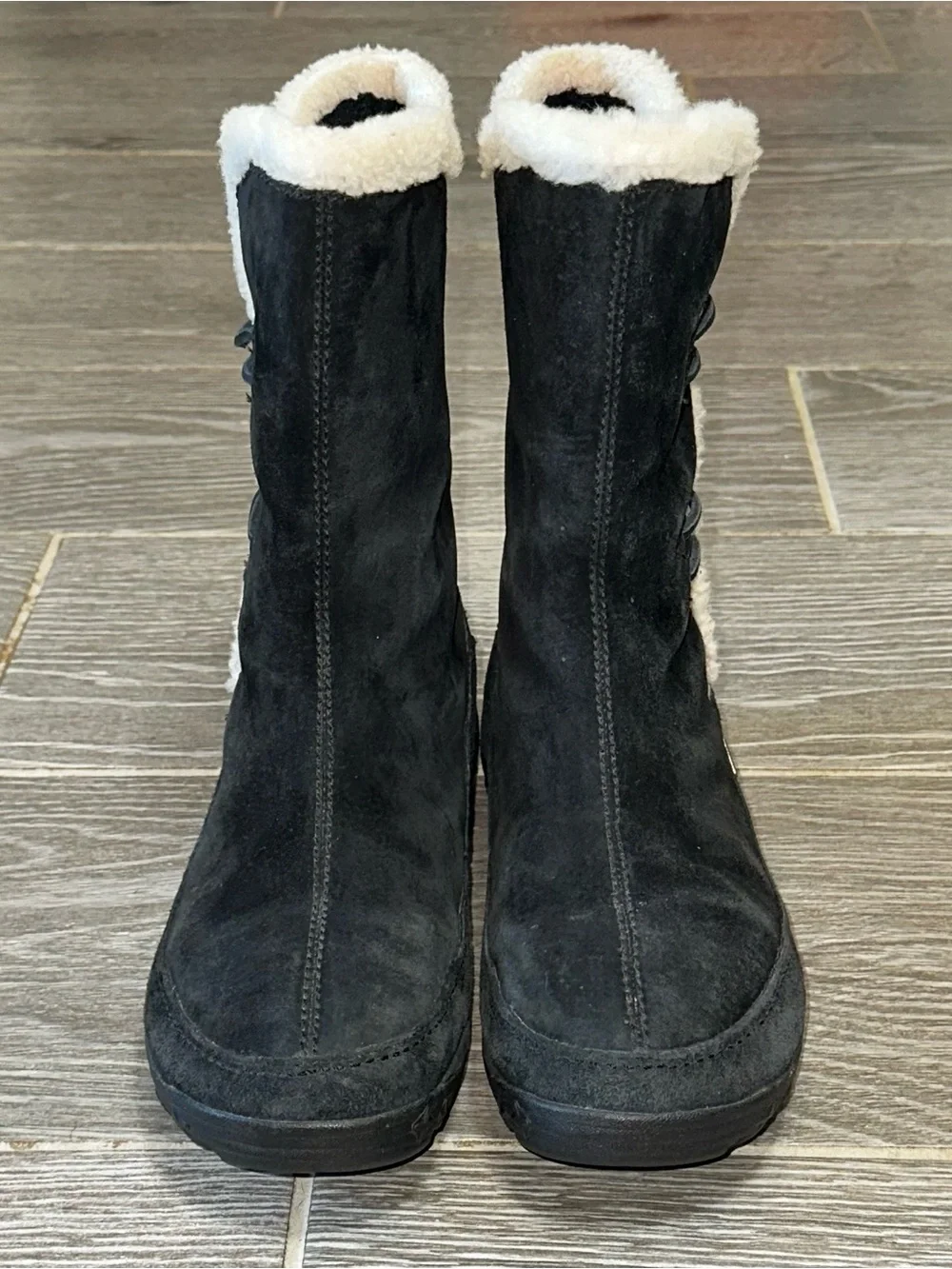 Merrell Yarra Apres Women’s 8.5 Waterproof Black Suede Boots Polartec Insulated